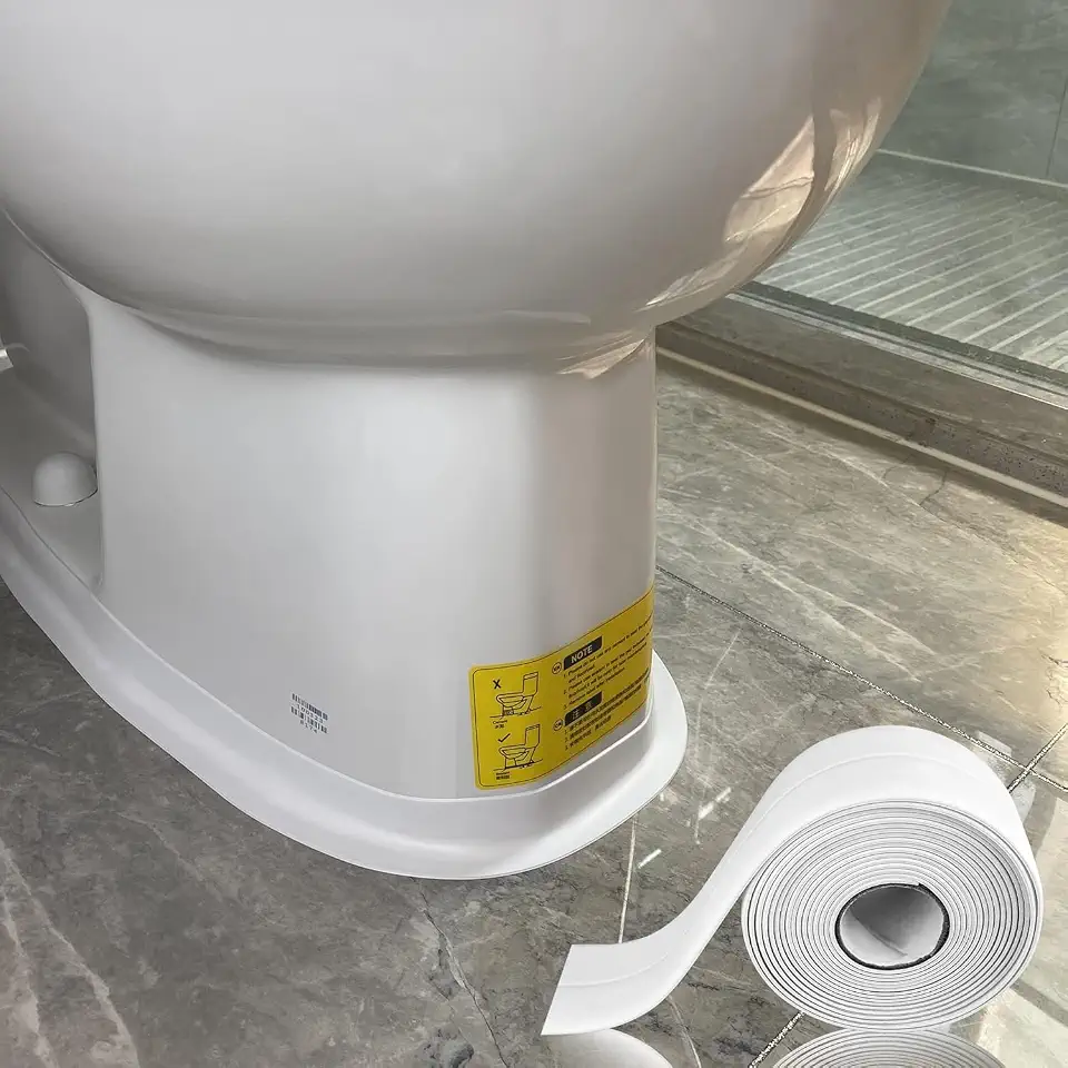 Fita Vedação PVC Branca Impermeável 3m x 2cm Autoadesiva – Fita Selante de Silicone para Banheiro, Cozinha, Pia, Box, Rodapé, Portas e Janelas, Acabamento Limpo e Antimofo(1)