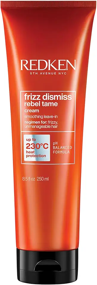 Redken Leave-in Frizz Dismiss Rebel Tame,para cabelos com Frizz, Anti-frizz, protege os fios contra a umidade, com Óleo de Babassu + Concentrated Smoothing Complex, Exclusivo Amazon, 300ml