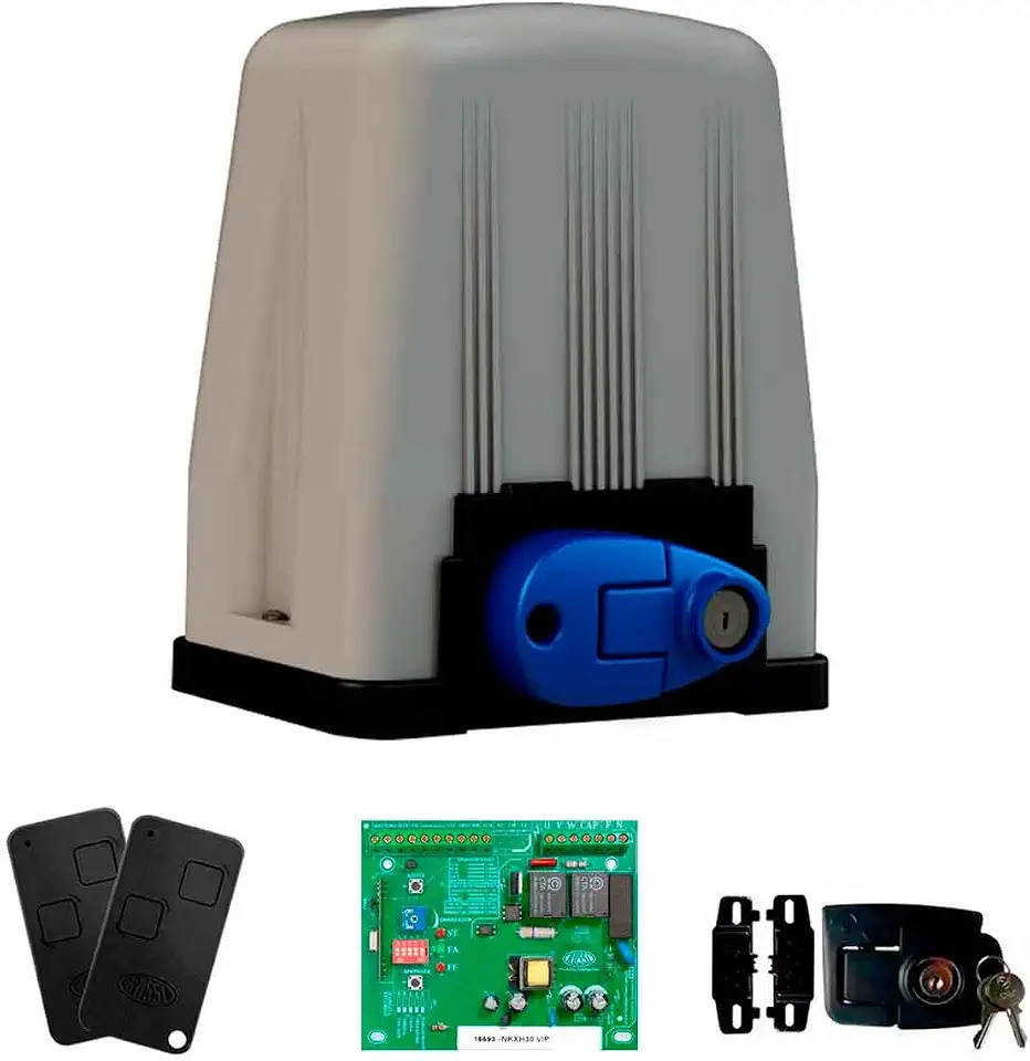 Motor Portão Semi-industriais Rossi DZ4 VIP 700Kg 1/3 Deslizante Automático de Correr Eletrônico Com Abertura Rápida (127, Volts)
