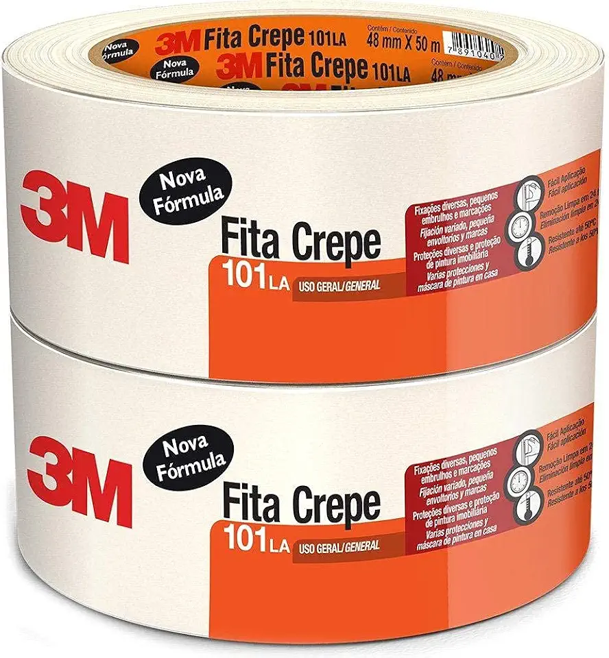Fita Crepe Escolar 101 48Mmx50M. Pacote Com 02-60402