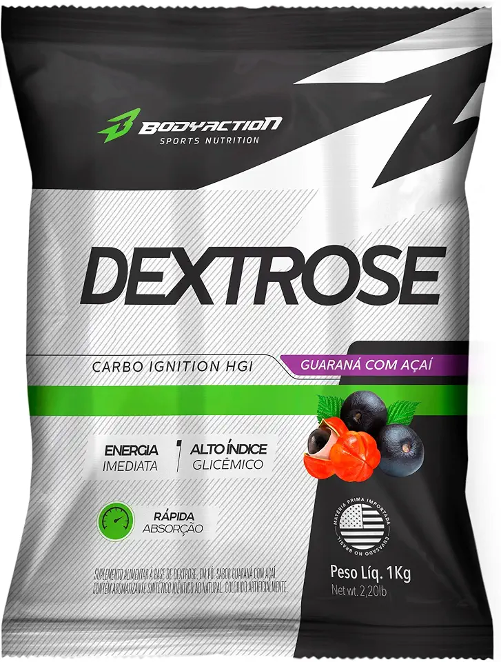 Dextrox (1kg) - Sabor Açai com Guaraná, Body Action