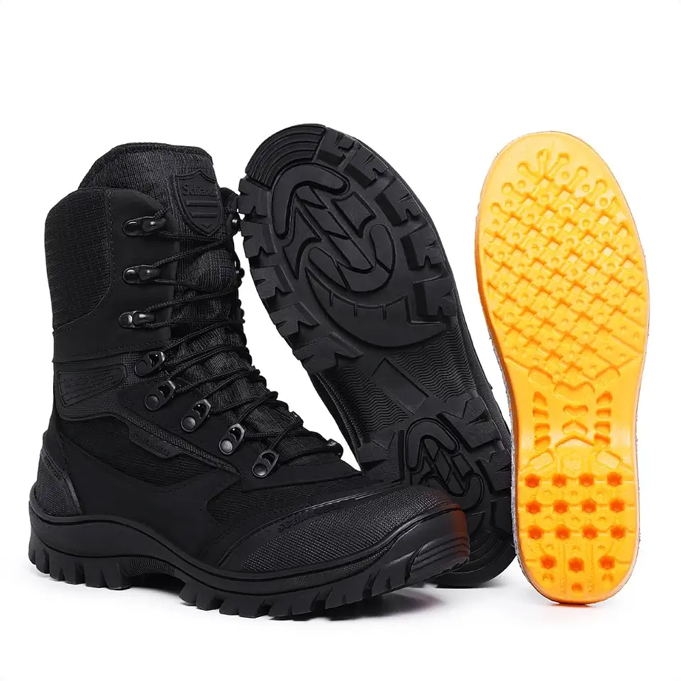 Coturno Masculino Militar Cano Alto Blaqueado 930