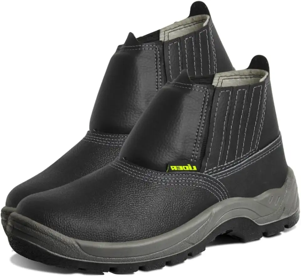 Botina Bota EPI para trabalho Unissex - L102PVC Lider com Bico de PVC e solado Duplo (41)