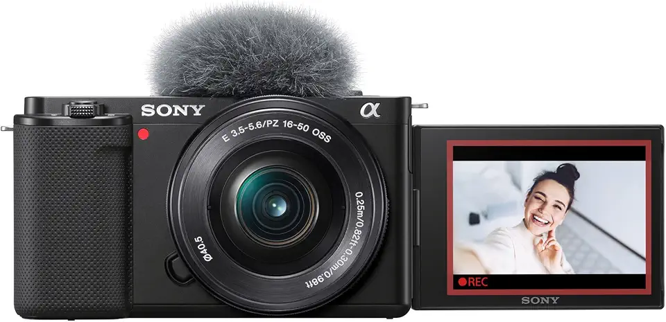 Sony Alpha ZV-E10 - Kit de câmera Vlog sem espelho com lentes intercambiáveis APS-C - Preto