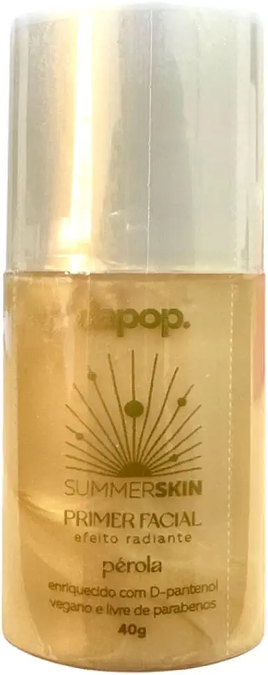 Primer Facial Glow Sumer Skin Pérola Dapop - Realça o Brilho Natural da Pele