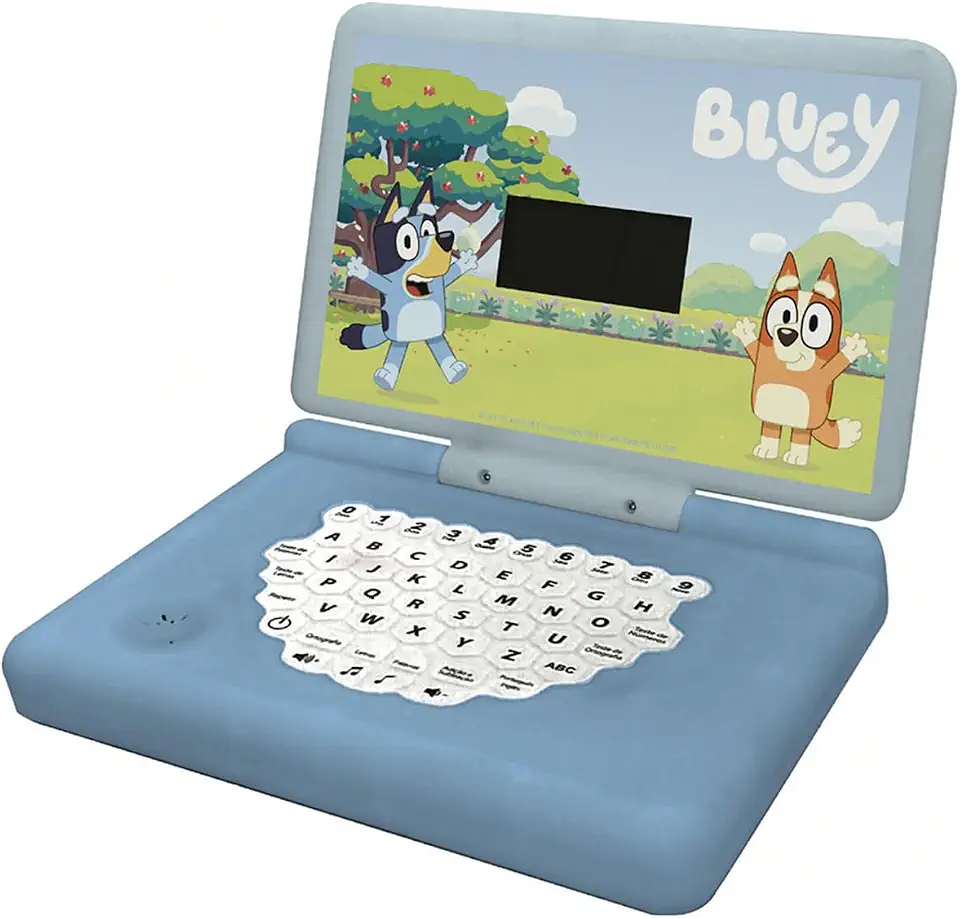 Candide, Laptop Infantil, Bluey, Com Minigame, Brinquedo Educativo - Bilíngue
