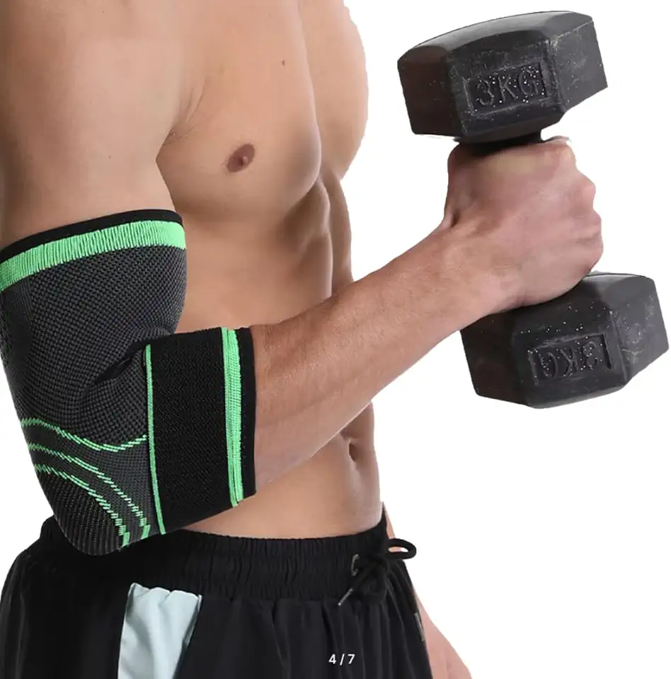 Kit 2 Cotoveleira Ortopédica Ajustável com Compressão – Suporte para Cotovelo, Alívio de Tendinite e Epicondilite, Tecido Respirável, Ideal para Academia