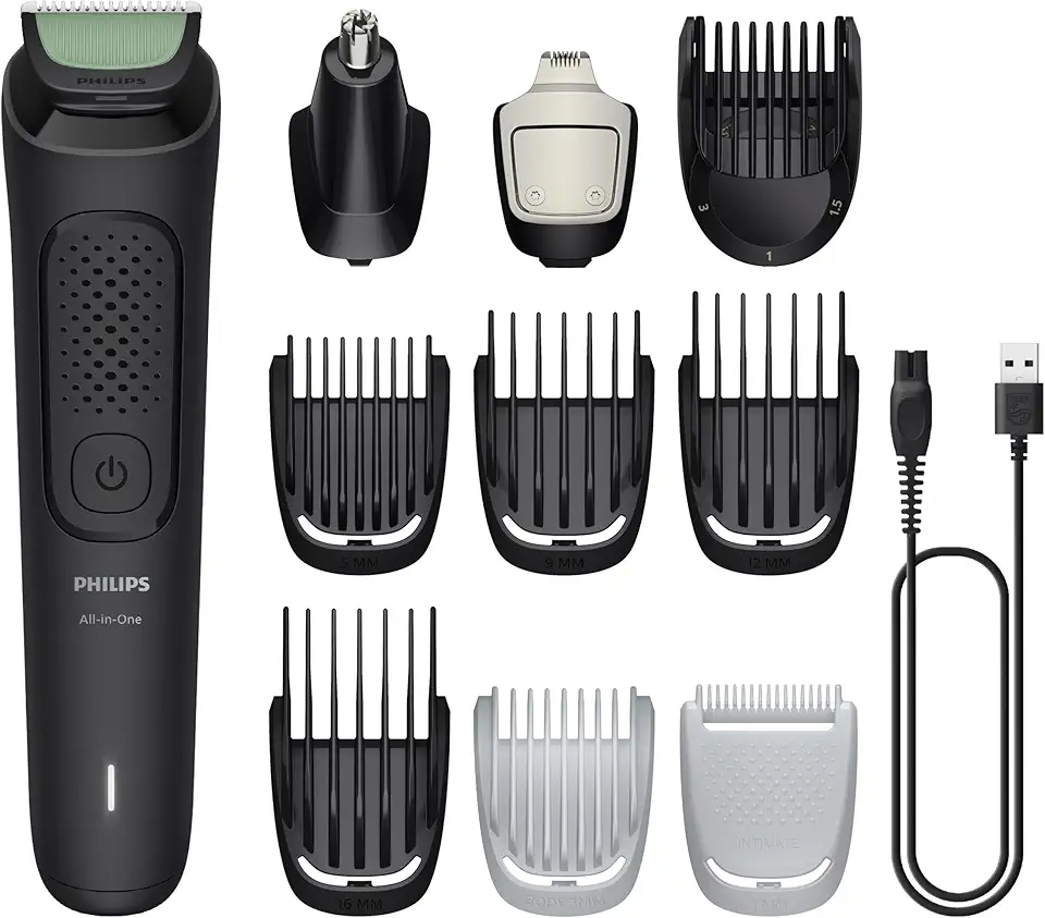 Aparador de Pelos Philips Multigroom 3000 Series, 10 em 1, Barbeador Elétrico para Rosto, Cabeça e Corpo, MG3931/15