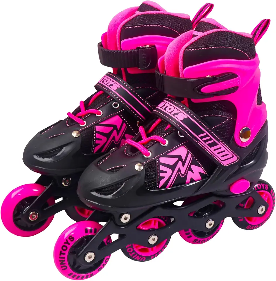 Patins Inline Unitoys Rosa Tamanho 34-37 (M)