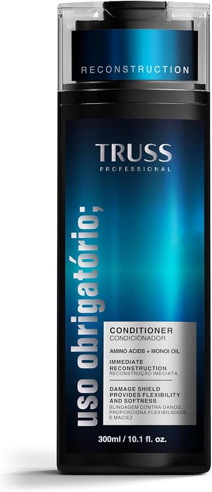 Truss Condicionador Uso Obrigatório Reconstruction | Reconstrução, Hidratação e Brilho para Cabelos Danificados | 300ml
