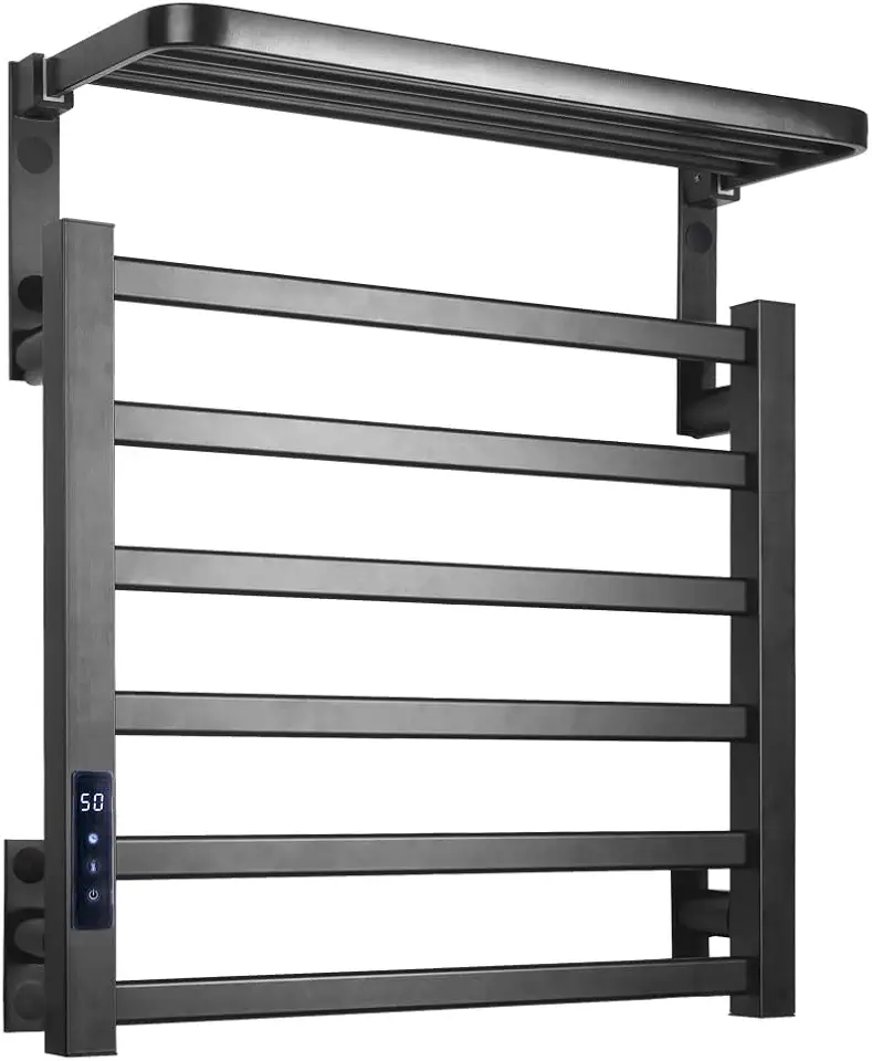 Toalheiro Elétrico Térmico 45x50 cm com Display Digital e Temporizador 220V (Preto)