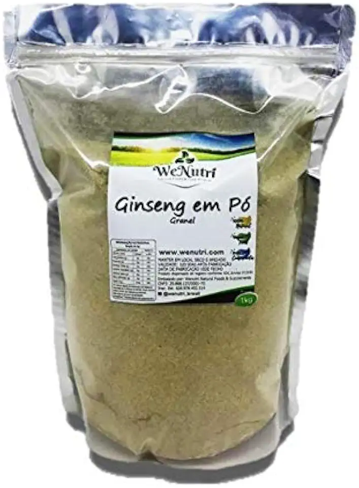 Ginseng em Pó Puro 500g Wenutri