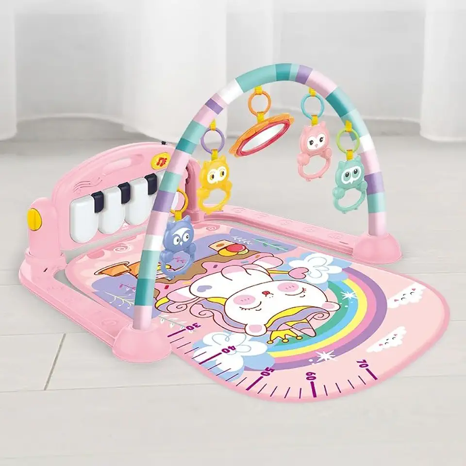 Tapete de Atividade Musical Piano Interativo Unicórnio Wakaii