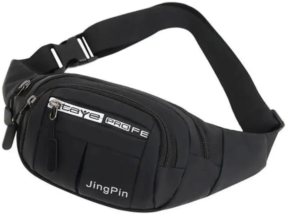 Pochete Masculina Esportiva Impermeável Stay Pro – Bolsa Transversal com Múltiplos Bolsos e Ajuste Confortável, Ideal para Viagens, Motociclistas, Academia e Dia a Dia (PRETA)