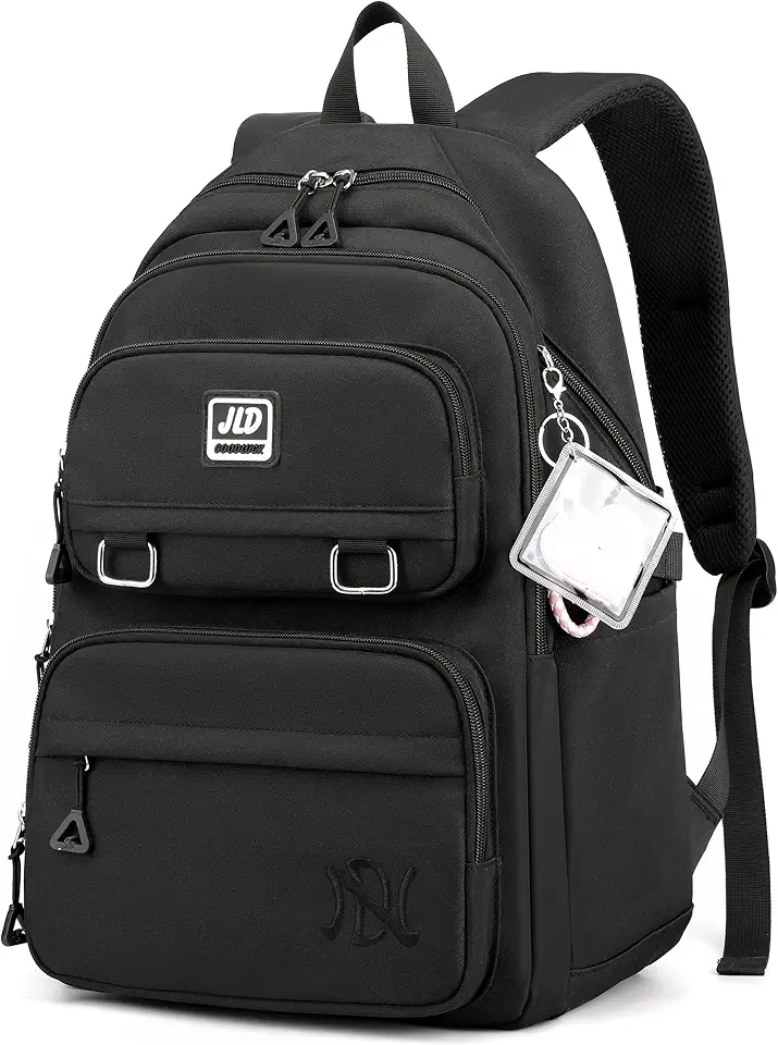 Mochila feminina bolsa escolar impermeável bolsa notebook 15,6 polegadas mochilas casual grande nylon
