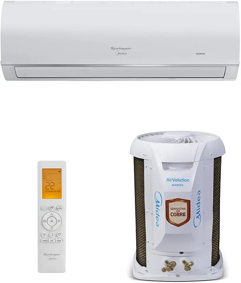 Ar Condicionado Split Hi Wall Inverter Springer Midea Airvolution Connect 12.000 Btus Frio 220v R-32