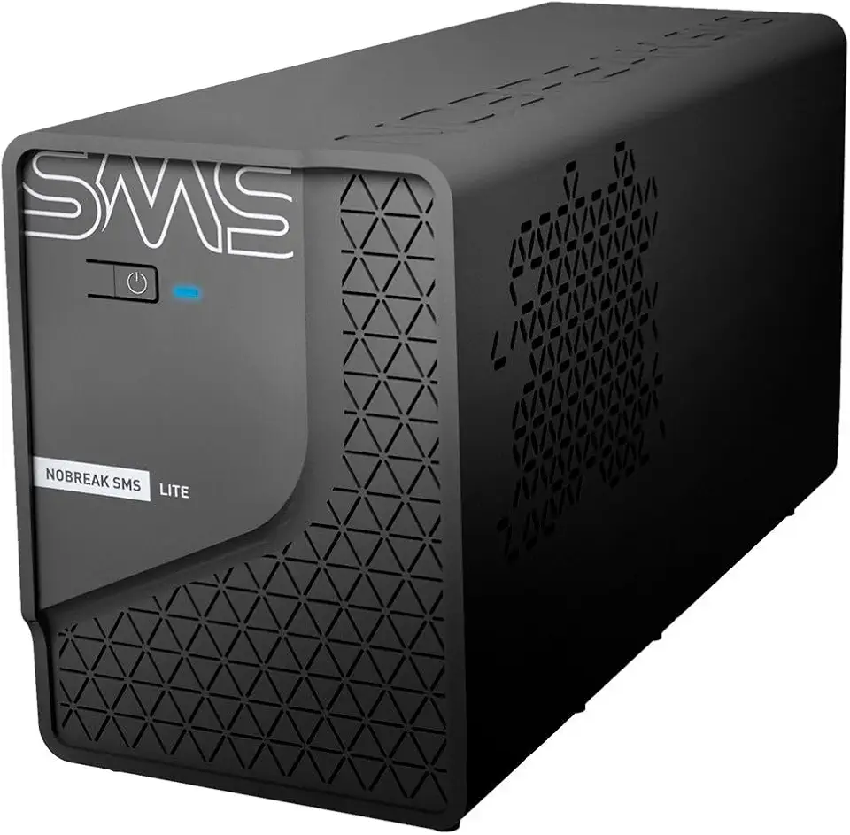 Nobreak SMS Lite 1200VA Entrada Bivolt 115V/220V - Saída 115V | 600W de Potência | 6 Tomadas | Senoidal por Aproximação | Indicado para PC, Notebook, Videogames, Modem, Roteador e Outros
