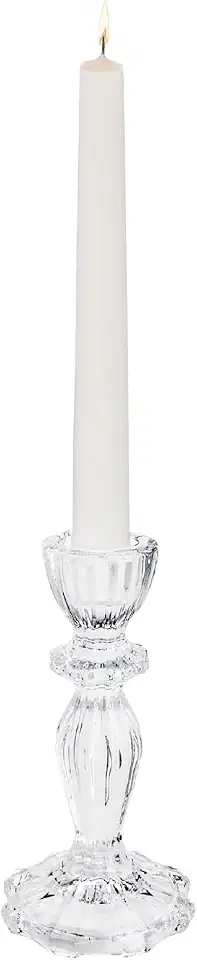 WOLFF - Castiçal Vidro Argos 8x16cm