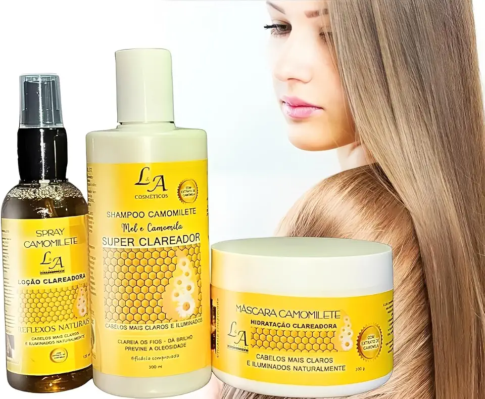 Power Blond Camomile – Kit Clareador com Hidratação Profunda e Reflexos Dourados Naturais