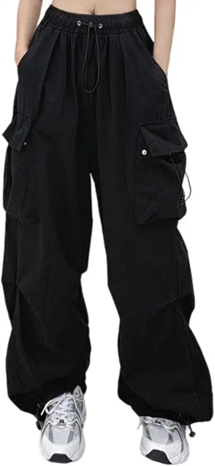 Calça cargo feminina jeans folgada dança vitoriana cosplay flare perna larga verão outono 2025