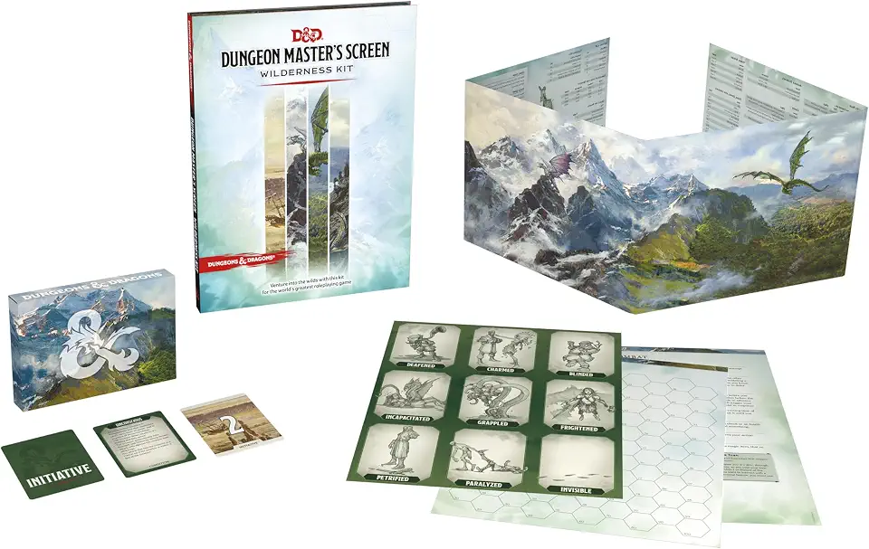 Dungeons & Dragons Dungeon Master's Screen Wilderness Kit (D&D Accessories)