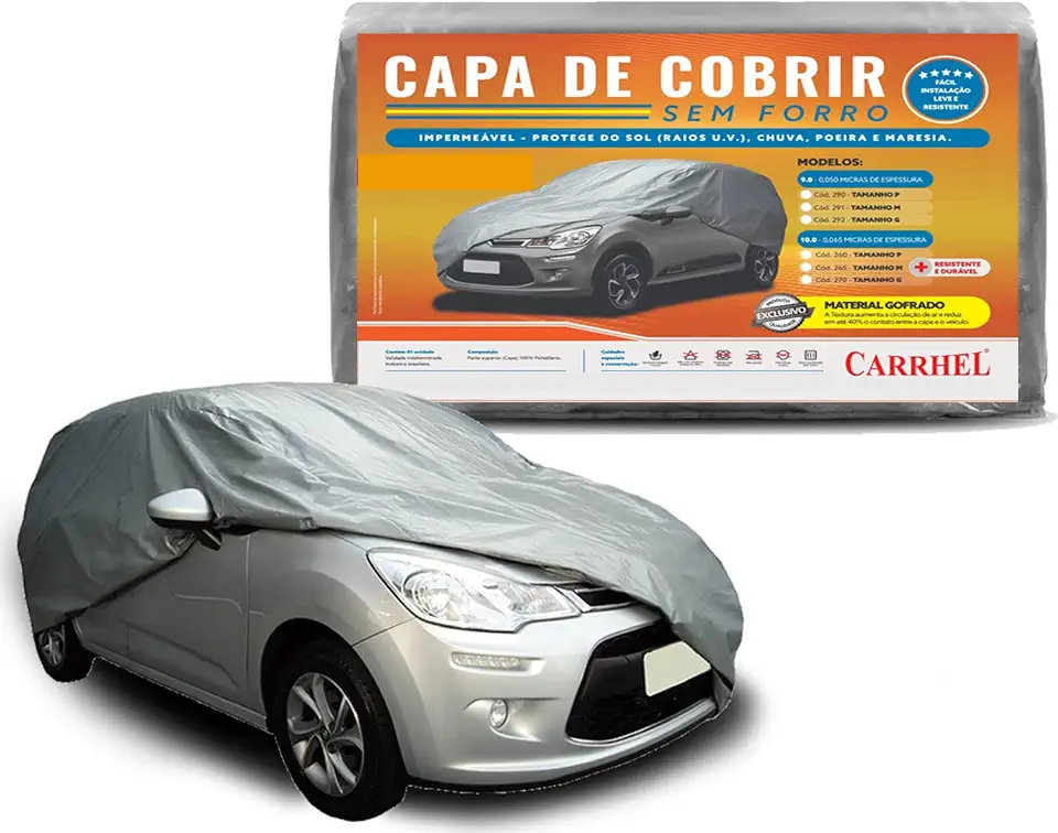 Capa para cobrir carro impermeavel - Tamanho P