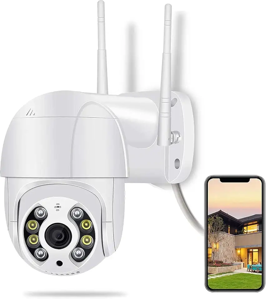 Câmera De Segurança Wi-fi Externa À Prova D'água Full Hd Gira 360 Bivolt