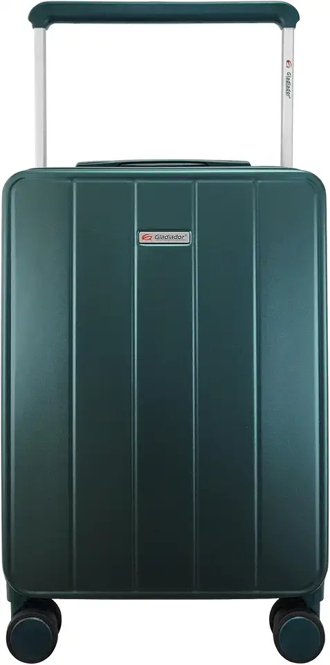 Mala de Bordo em Policarbonato 10kg com TSA Rodas Giratórias Gladiador Infinity V1 (Verde Escuro)