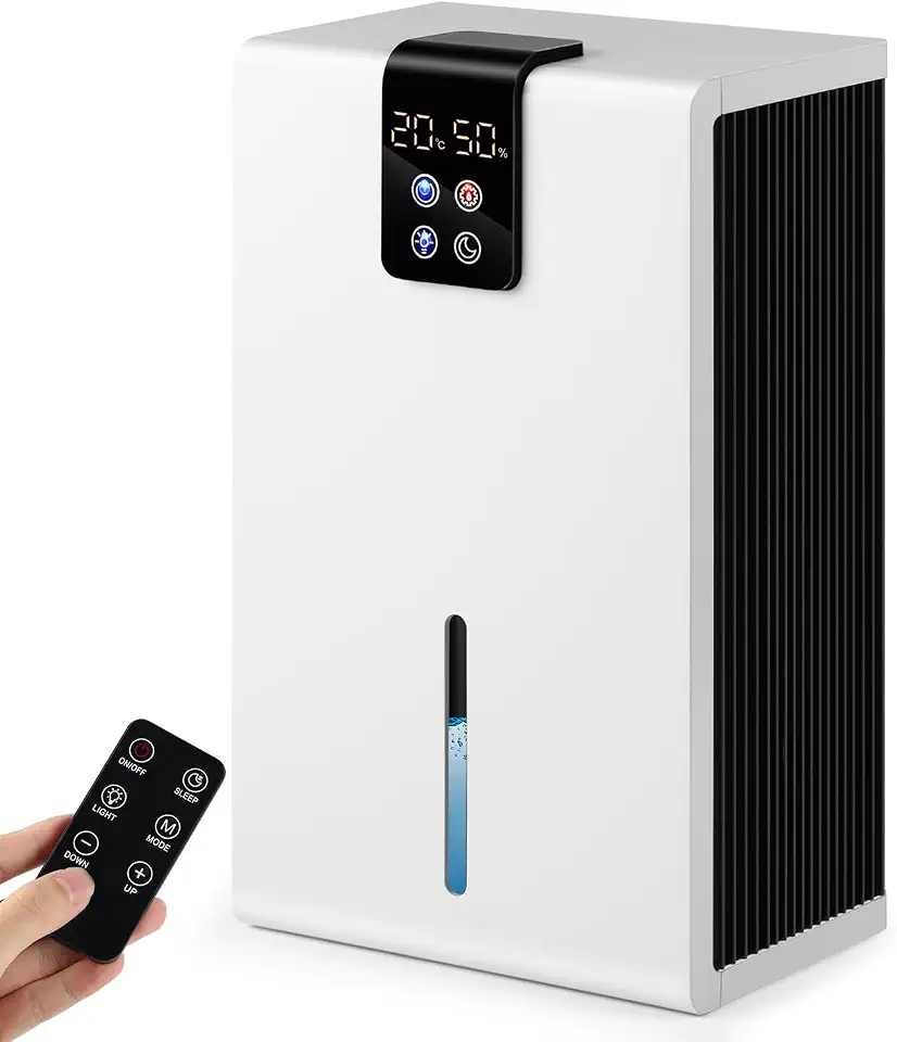 Máquina de Evaporação de Água, 2.8 L Desumidificador de Ar, Desumidificadores de Ampla Faixa de Tensão, Purificador de Ar, Desumidificador Ar Ambiente Elétrico Antiodor