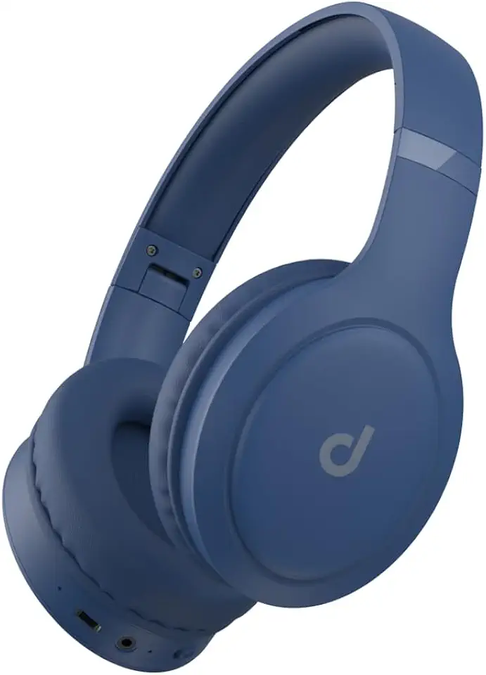 Dapon Fone de Ouvido Headphone H02d Bluetooth 5.1 Over-ear 22 Horas de Bateria Azul