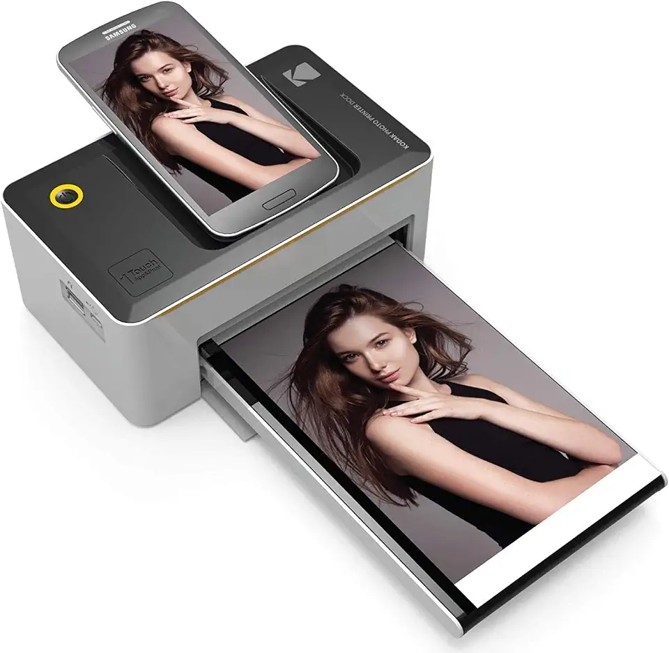 Kodak Dock & Wi-Fi Impressora fotográfica instantânea portátil de 10 x 15 cm, impressões coloridas de qualidade premium - Compatível com dispositivos iOS e Android