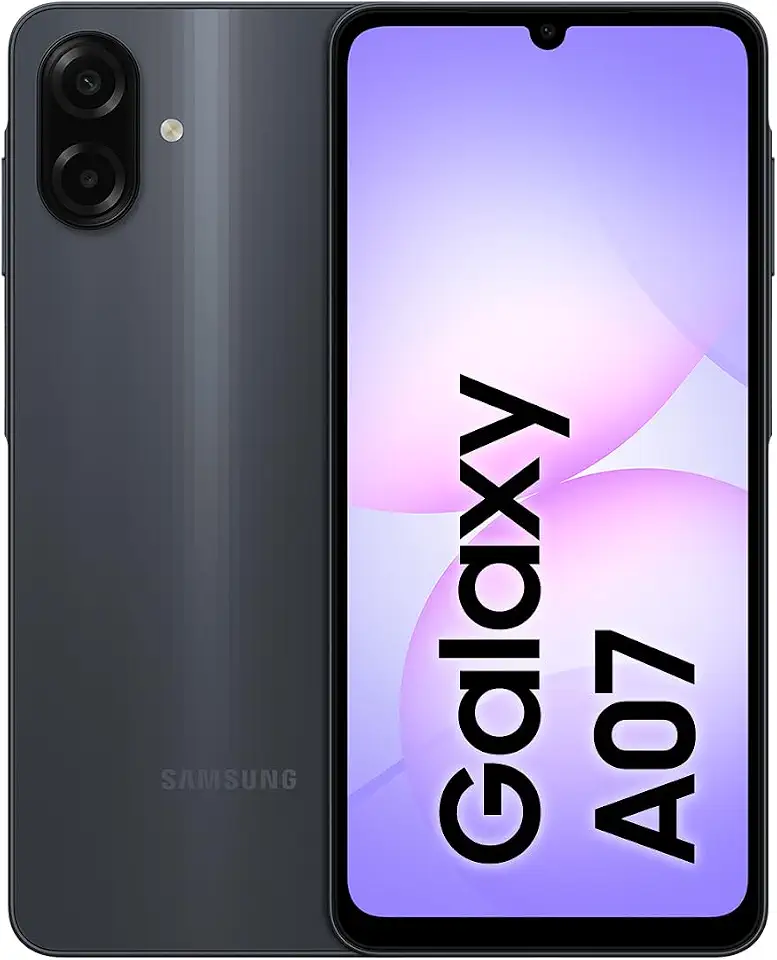 Celular Samsung Galaxy A07 128GB, 4GB, Câm. 50MP, Tela 6.7"- Preto