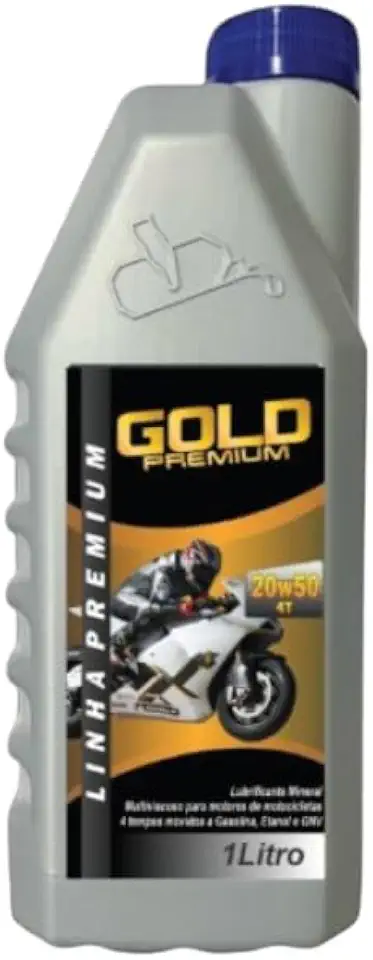 Oleo para motor Gold Premium 20w50 moto 1L