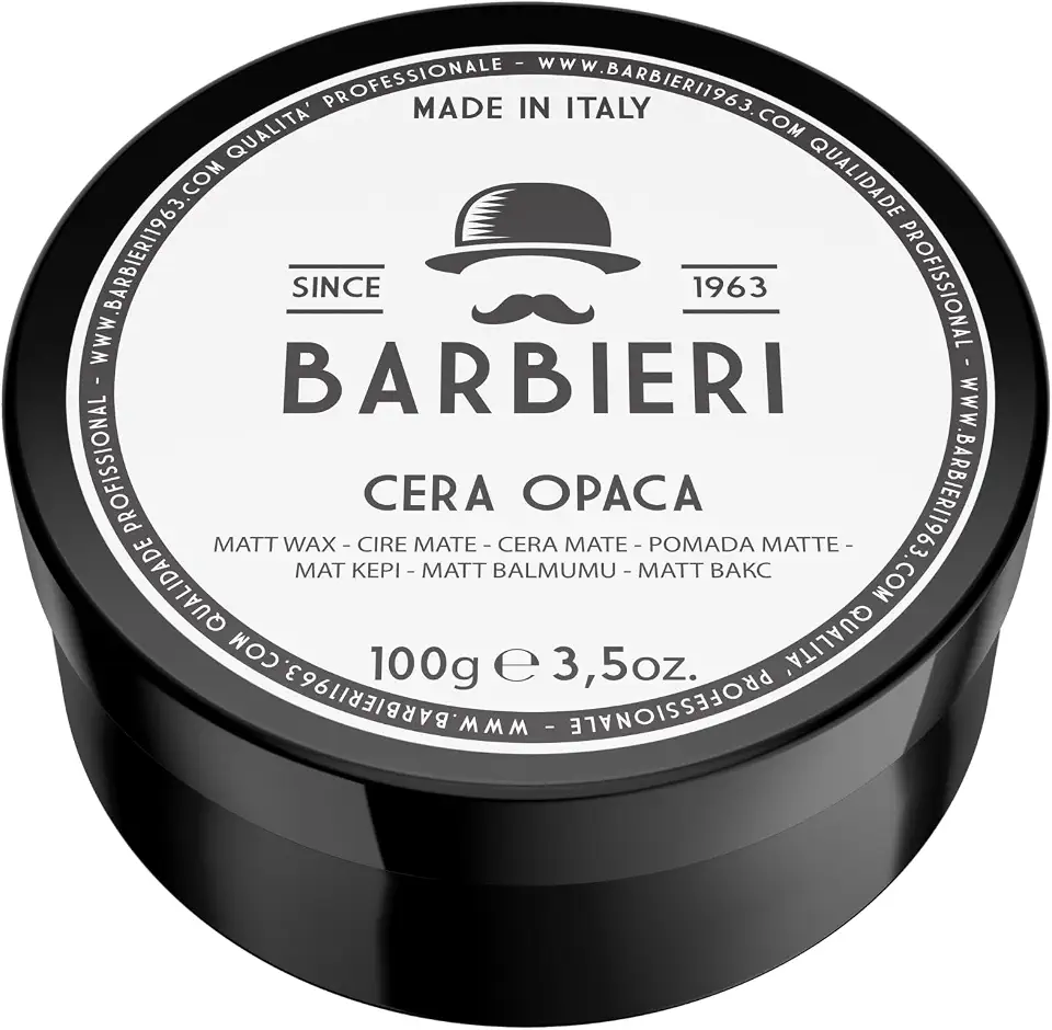 Barbieri Desde 1963 - Pomada Matte Profissional para Cabelos 100 g - Com Argila Branca (Kaolin) - Efeito Natural e Volumizador - Fragrância Marinha e Salina - Uso Unisex Masculino e Feminino