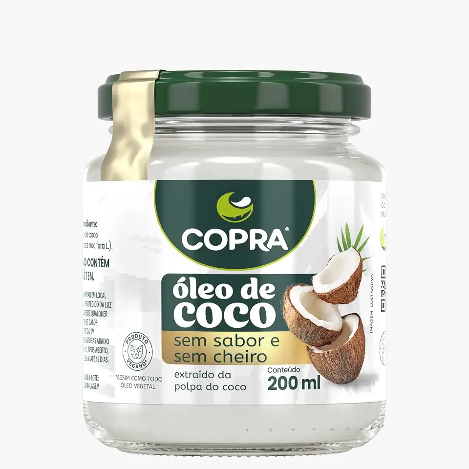 Copra Óleo de Coco sem Sabor, 200 Ml, Copra