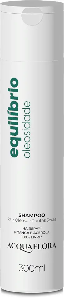 Shampoo Equilíbrio Oleosidade Raíz Oleosa Pontas Secas Acquaflora