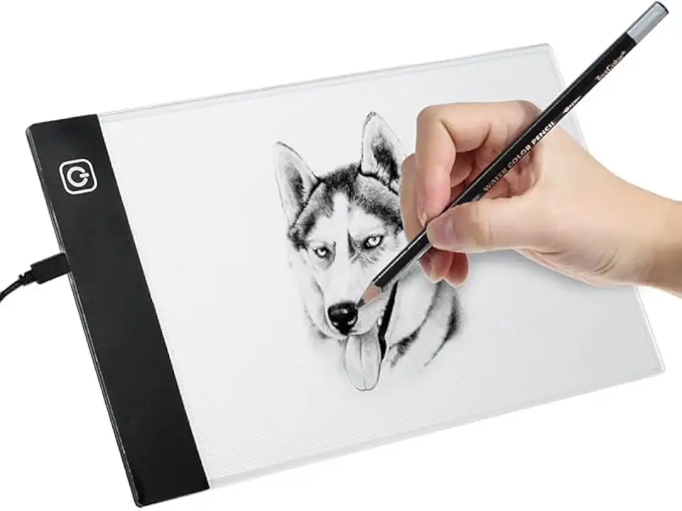 Prancheta de Luz LED A5 – Mesa de Desenho Iluminada com 3 Níveis de Brilho, USB – Para Desenhistas, crianças, Tatuadores, Arquitetura e Artesanato