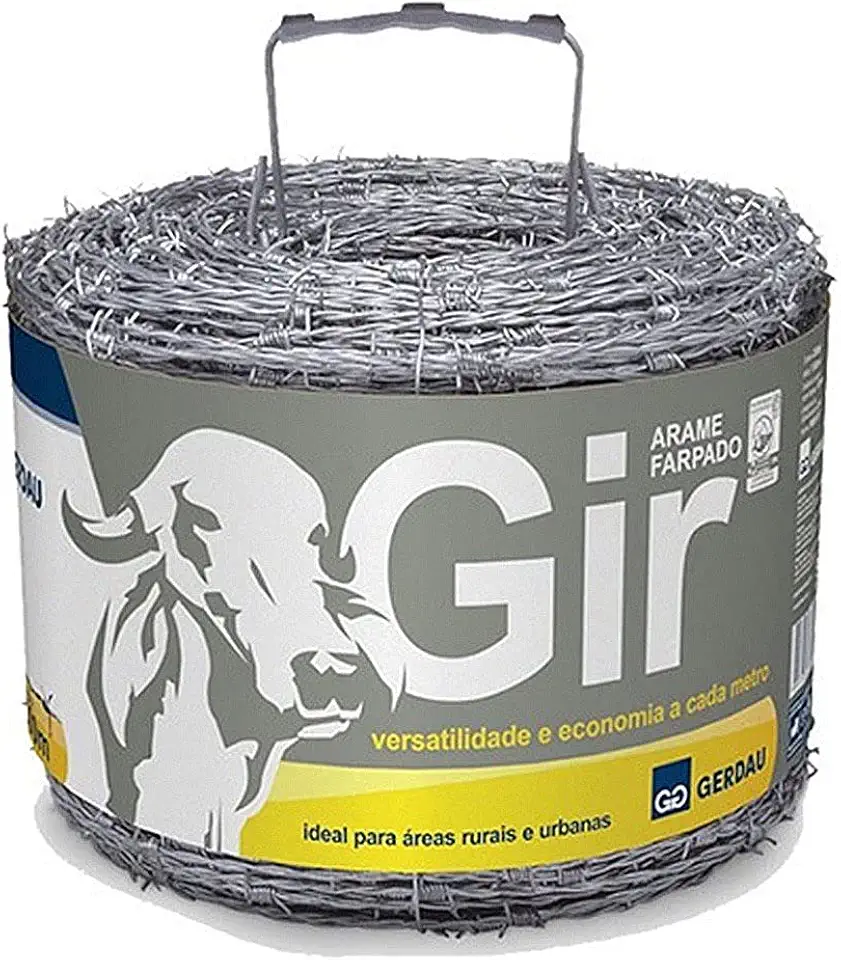 Arame Farpado Gir Gerdau Rolo 100 M