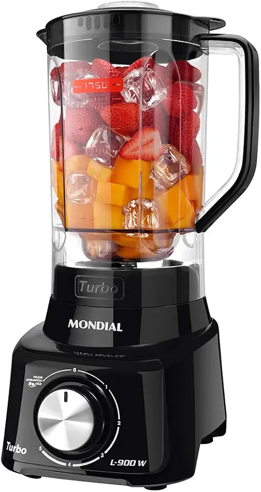 MONDIAL Liquidificador Turbo Full, Preto, 900W, 220V - L-900 FB