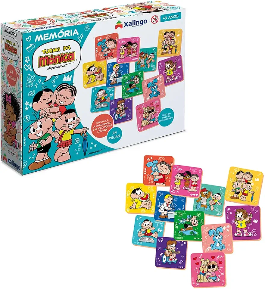 Jogo Da Memória Turma Da Mônica, Xalingo