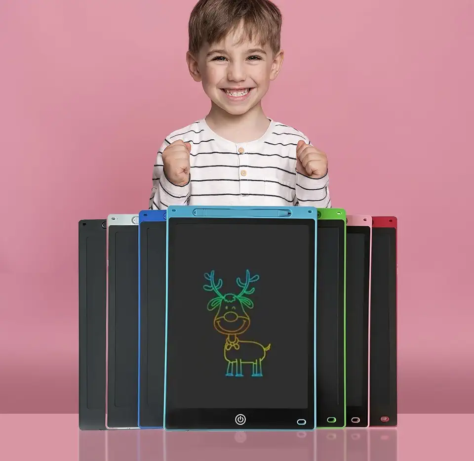 Lousa Mágica Infantil Digital LCD 10 Polegadas – Tablet de Escrita Colorida para Desenho, Educativa - Cores Sortidas