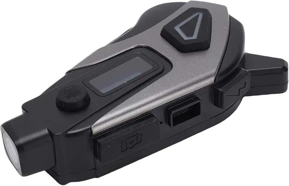 ASHATA Câmera de Capacete de Motocicleta, Fone de Ouvido Bluetooth 5.4 Sem Fio Com Vídeo HD 1080p, Cancelamento de Ruído da AI, Prova de água IPX8, Duração da Bateria Longa, Capacete