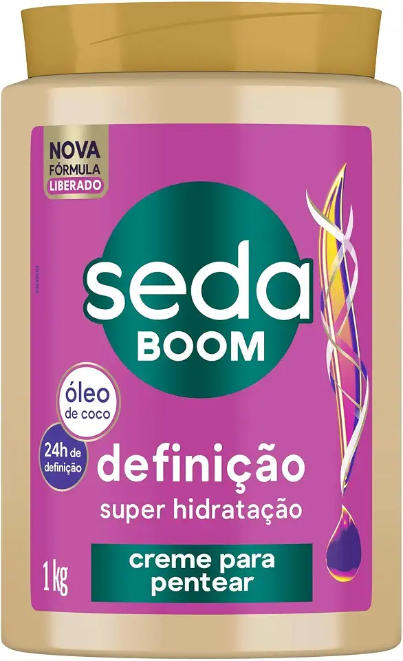 Seda Boom Creme para Pentear Definição Super Hidratação 1kg