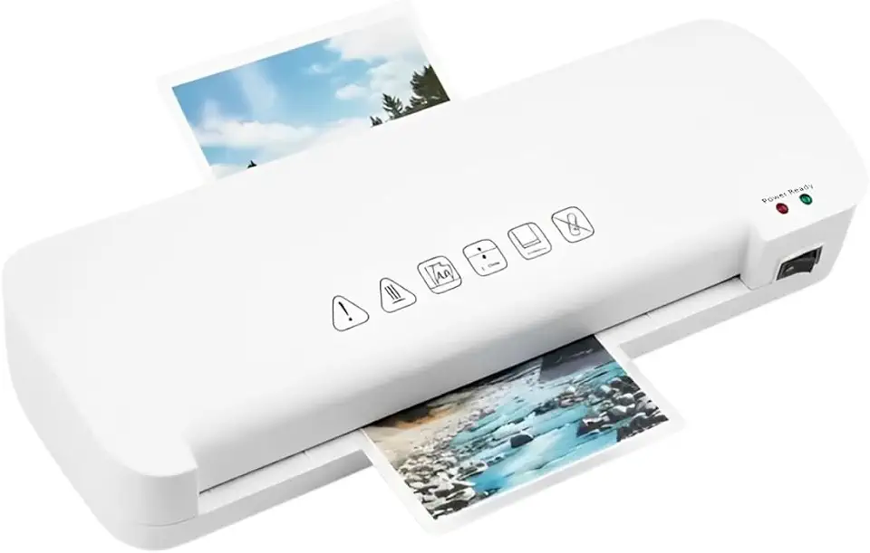 Plastificadora Laminadora para Documentos e Fotos A4, Portátil, para Uso Doméstico e Escritório