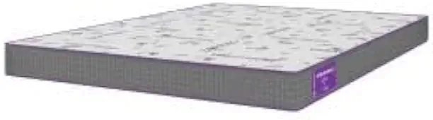 Colchão Casal Acction D28, Espuma, 138x188x14cm, Hipoalergênico, Antiácaros, Suporte até 90kg, Cinza/Branco Smartz
