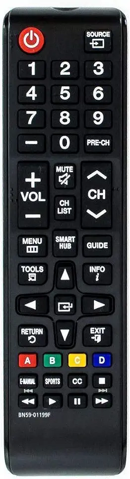 Controle remoto universal para todos os televisores Samsung, substituição para todos os televisores LCD LED HDTV 3D Smart Samsung