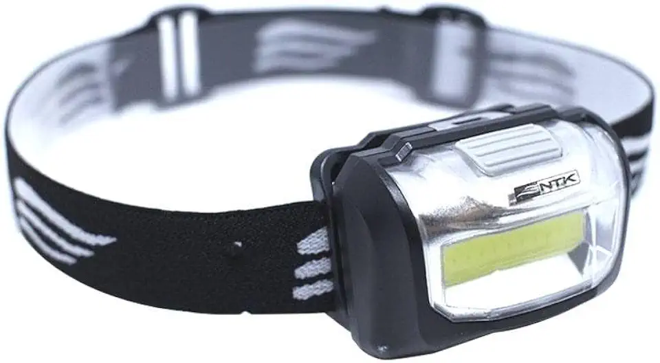 NTK, Lanterna de Cabeça, Cobb, Plástico ABS com LED 3W, 15 Metros Alcance, Camping/Aventura, Preto