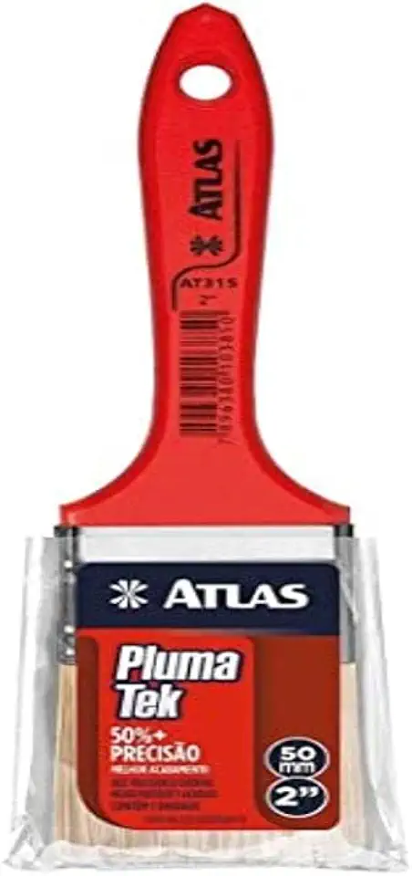 Atlas - Trincha Média de 2" de Cerdas Sintéticas com Tecnologia Plumatek de Fios Formato Estrelado