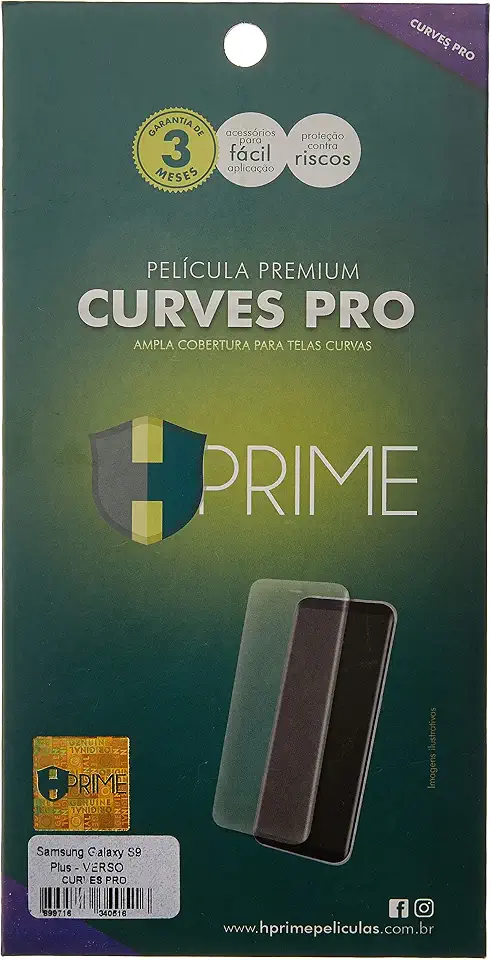 Pelicula Curves Pro para Samsung Galaxy S9 Plus - VERSO, HPrime, Película Protetora de Tela para Celular, Transparente