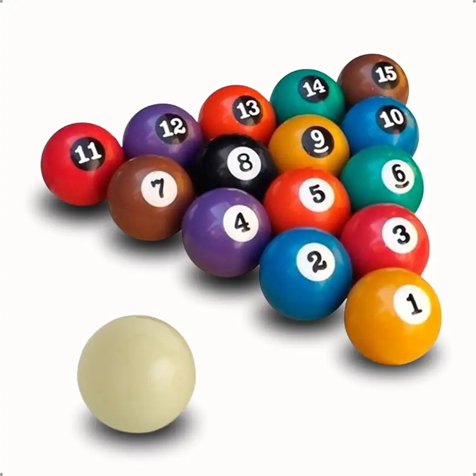 Kit Jogo De Bola Sinuca Para Bilhar/Snooker 54mm Numeradas